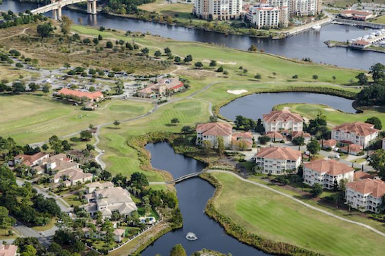 aerial view of Myrtle Beach golf course